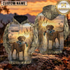 Maxcorners Golden Sunset Retriever Duck Hunting Personalized Name 3D Hoodie (8 Hunting Dog Options)