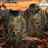 Maxcorners Dark Woodland Retriever Duck Hunting Personalized Name 3D Hoodie (8 Hunting Dog Options)
