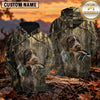 Maxcorners Dark Woodland Retriever Duck Hunting Personalized Name 3D Hoodie (8 Hunting Dog Options)