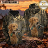 Maxcorners Dark Woodland Retriever Duck Hunting Personalized Name 3D Hoodie (8 Hunting Dog Options)