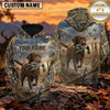 Maxcorners Misty Morning Retriever Duck Hunting Personalized Name 3D Hoodie (8 Hunting Dog Options)