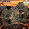 Maxcorners Realistic Retriever Portrait Duck Hunting Personalized Name 3D Hoodie (8 Hunting Dog Options)
