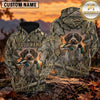 Maxcorners Realistic Retriever Portrait Duck Hunting Personalized Name 3D Hoodie (8 Hunting Dog Options)