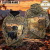 Maxcorners Golden Wetland Duck Hunting Dog Personalized Name 3D Hoodie (8 Hunting Dog Options)