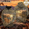 Maxcorners Golden Wetland Duck Hunting Dog Personalized Name 3D Hoodie (8 Hunting Dog Options)