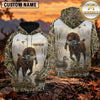 Maxcorners Misty Wetland Retriever Duck Hunting Personalized Name 3D Hoodie (8 Hunting Dog Options)