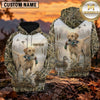 Maxcorners Misty Wetland Retriever Duck Hunting Personalized Name 3D Hoodie (8 Hunting Dog Options)