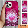 Maxcorners Bowling Phone Case Frost Ice Ball Pins Strike Smoke Camouflage Camo Pattern Shards Personalized Name Multi Options Cover (7 Colors)
