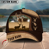 Maxcorners Premium Couple Deer Hunting Buck& Doe Collab Artist Classic Personalized Cap