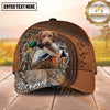 Maxcorners Duck Hunting Dog Pintail Retriever Marsh Camo Multiple Options Personalized Name Hunting Cap