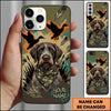 Maxcorners Graffiti Camo Duck Hunter Duck Hunting Multiple Dog Breeds Personalized Name Phone Case