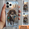 Maxcorners Waterfowl Retrieval Action Duck Hunting Multiple Dog Breeds Personalized Name Phone Case