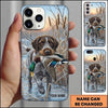 Maxcorners Waterfowl Retrieval Action Duck Hunting Multiple Dog Breeds Personalized Name Phone Case