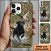 Maxcorners Splashing Waterfowl Retriever Duck Hunting Multiple Dog Breeds Personalized Name Phone Case