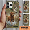 Maxcorners Splashing Waterfowl Retriever Duck Hunting Multiple Dog Breeds Personalized Name Phone Case