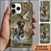 Maxcorners Splashing Waterfowl Retriever Duck Hunting Multiple Dog Breeds Personalized Name Phone Case