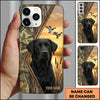 Maxcorners Sunset Retriever Portrait Duck Hunting Multiple Dog Breeds Personalized Name Phone Case