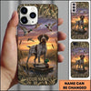 Maxcorners Twilight Duck Hunting Landscape Duck Hunting Multiple Dog Breeds Personalized Name Phone Case