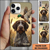 Maxcorners Flying Mallard Retriever Portrait Duck Hunting Multiple Dog Breeds Personalized Name Phone Case