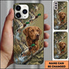 Maxcorners Dynamic Flying Ducks Splash Duck Hunting Multiple Dog Breeds Personalized Name Phone Case