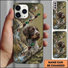 Maxcorners Dynamic Flying Ducks Splash Duck Hunting Multiple Dog Breeds Personalized Name Phone Case