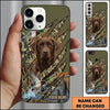 Maxcorners Realtree Inspired Retriever Portrait Duck Hunting Multiple Dog Breeds Personalized Name Phone Case