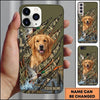 Maxcorners Realtree Inspired Retriever Portrait Duck Hunting Multiple Dog Breeds Personalized Name Phone Case