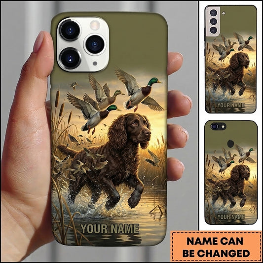 Maxcorners Action Retriever Duck Chase Duck Hunting Multiple Dog Breeds Personalized Name Phone Case