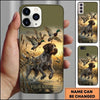 Maxcorners Action Retriever Duck Chase Duck Hunting Multiple Dog Breeds Personalized Name Phone Case