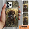 Maxcorners Woodland Mallard Retrieval Duck Hunting Multiple Dog Breeds Personalized Name Phone Case