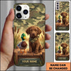 Maxcorners Cute Retriever Duck Companion Duck Hunting Multiple Dog Breeds Personalized Name Phone Case