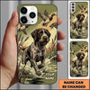 Maxcorners Dynamic Marshland Retriever Duck Hunting Multiple Dog Breeds Personalized Name Phone Case