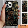 Maxcorners Neon Woodland Hunting Retriever Duck Hunting Multiple Dog Breeds Personalized Name Phone Case