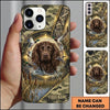 Maxcorners Golden Marshland Retriever Emblem Duck Hunting Multiple Dog Breeds Personalized Name Phone Case