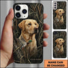 Maxcorners Realtree Woodland Retriever Duck Hunting Multiple Dog Breeds Personalized Name Phone Case