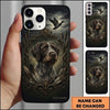 Maxcorners Dark Ornamental Retriever Crest Duck Hunting Multiple Dog Breeds Personalized Name Phone Case
