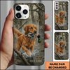 Maxcorners Splashing Duck Retrieval Duck Hunting Multiple Dog Breeds Personalized Name Phone Case