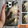 Maxcorners Misty Wetland Retriever Duck Hunting Multiple Dog Breeds Personalized Name Phone Case