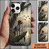 Maxcorners Misty Wetland Retriever Duck Hunting Multiple Dog Breeds Personalized Name Phone Case