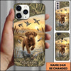 Maxcorners Sunset Waterfowl Splash Duck Hunting Multiple Dog Breeds Personalized Name Phone Case