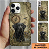 Maxcorners Hunting Compass Retriever Landscape Duck Hunting Multiple Dog Breeds Personalized Name Phone Case