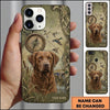 Maxcorners Hunting Compass Retriever Landscape Duck Hunting Multiple Dog Breeds Personalized Name Phone Case