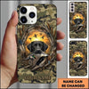 Maxcorners Golden Sunset Retriever Wreath Duck Hunting Multiple Dog Breeds Personalized Name Phone Case