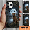 Maxcorners Moonlit Duck Hunting Retriever Duck Hunting Multiple Dog Breeds Personalized Name Phone Case