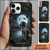 Maxcorners Moonlit Duck Hunting Retriever Duck Hunting Multiple Dog Breeds Personalized Name Phone Case