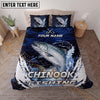 Maxcorners Fishing Anchor Wave Personalized Name Unisex 3D Bedding Set