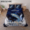 Maxcorners Fishing Anchor Wave Personalized Name Unisex 3D Bedding Set