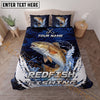 Maxcorners Fishing Anchor Wave Personalized Name Unisex 3D Bedding Set
