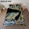 Maxcorners Fishing Camouflage Adventure Personalized Name Unisex 3D Bedding Set