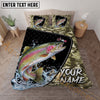 Maxcorners Fishing Camouflage Adventure Personalized Name Unisex 3D Bedding Set
